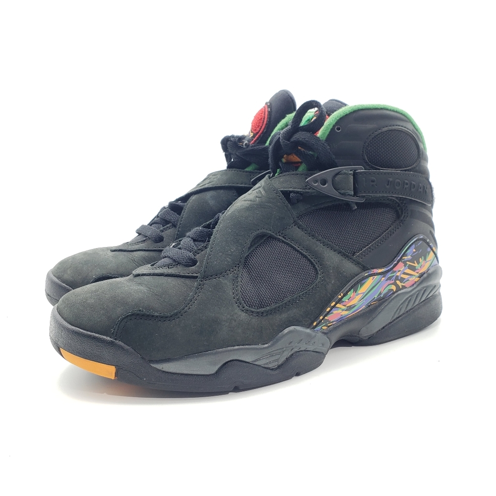 Nike Air Jordan 8 Retro Tinker Air Raid Black Shoe Men's Size 8.5 305381-004